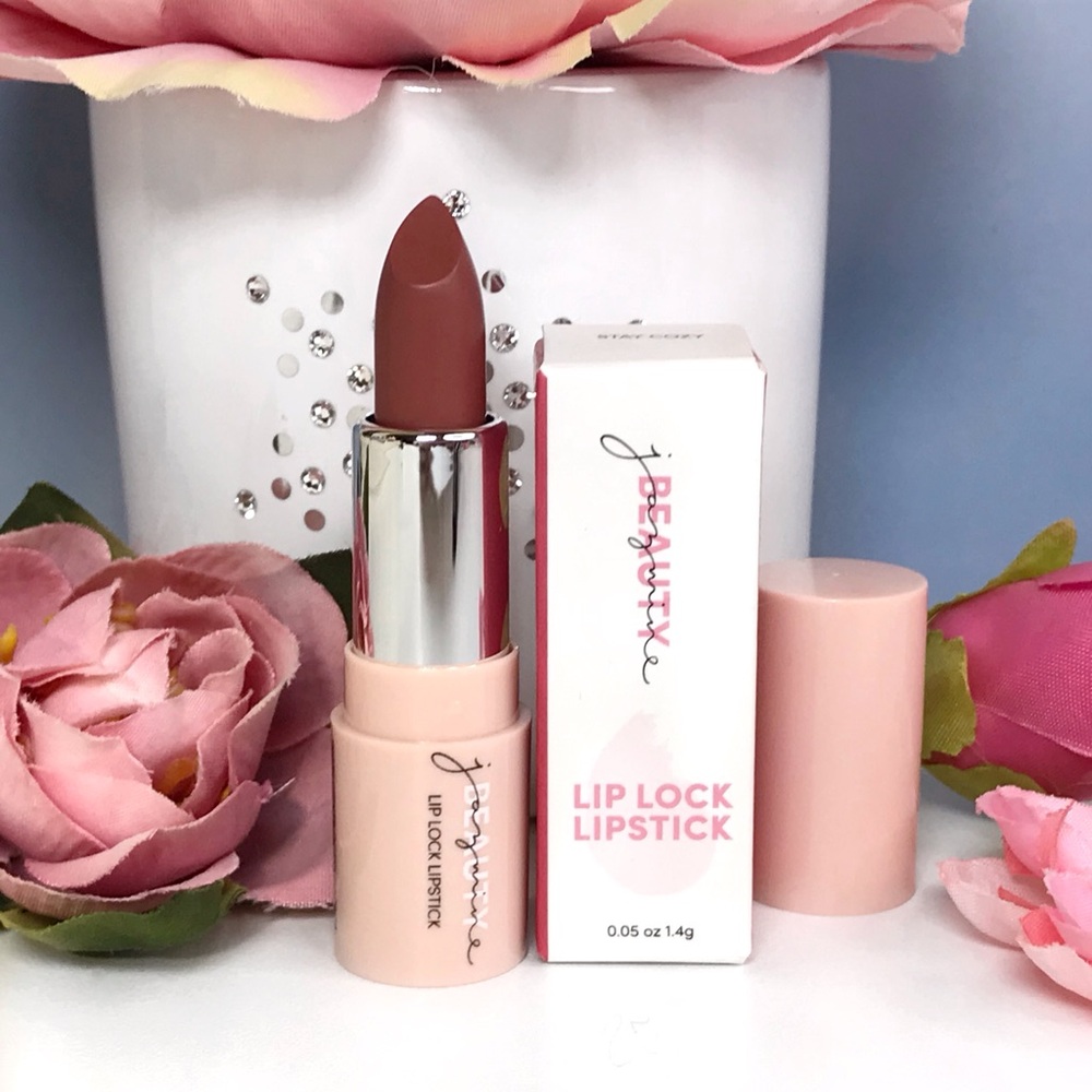 🟢 3/$19! Jazmine Beauty Miniature Lipstick Collectible in Stay Cozy Mauve *BNIB
